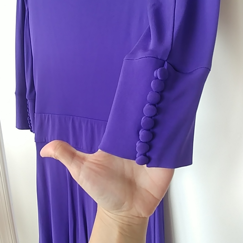 Halston Heritage purple dress sz 8